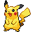 Pixel Pikachu running toward the next pack